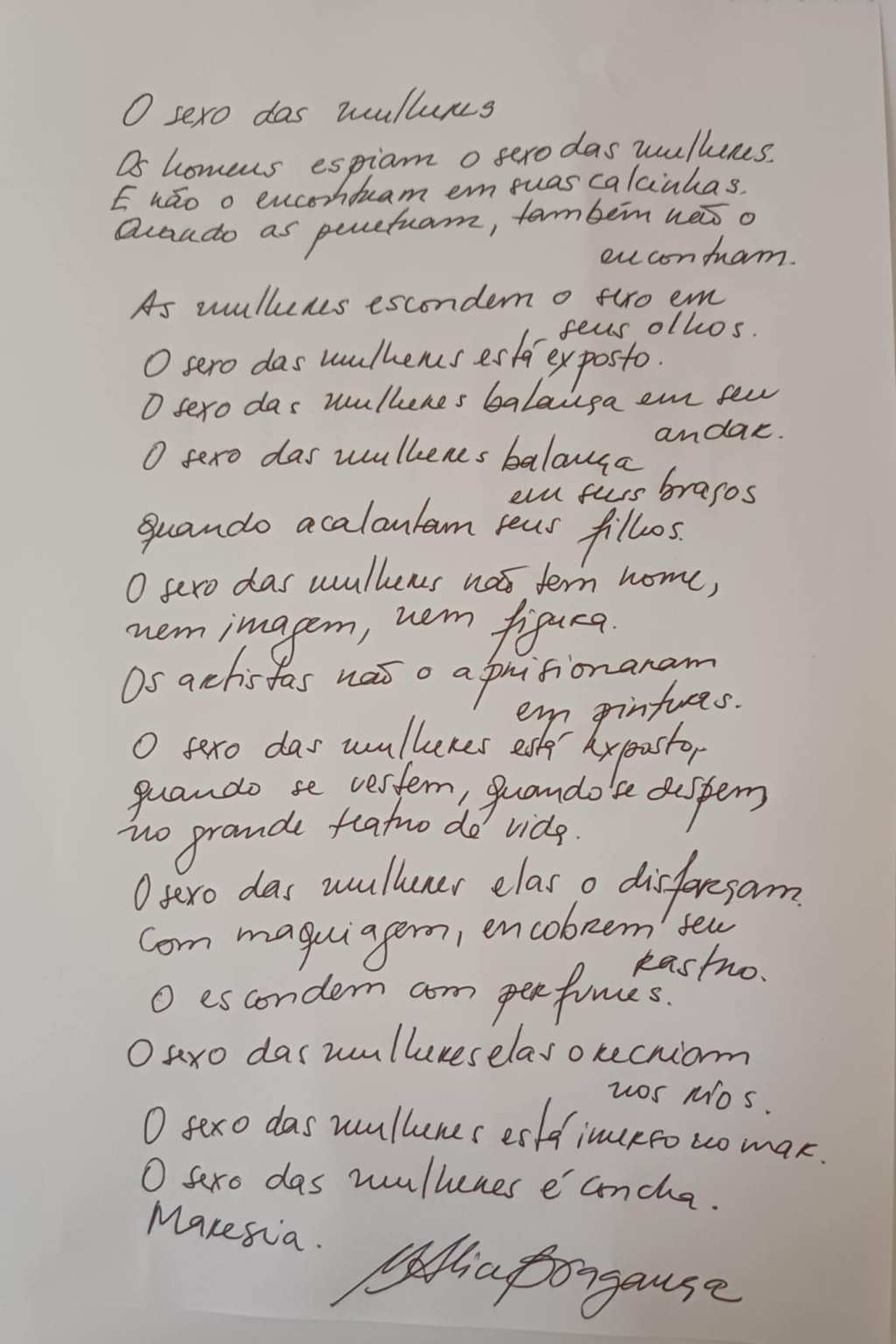 O sexo das&nbsp;mulheres