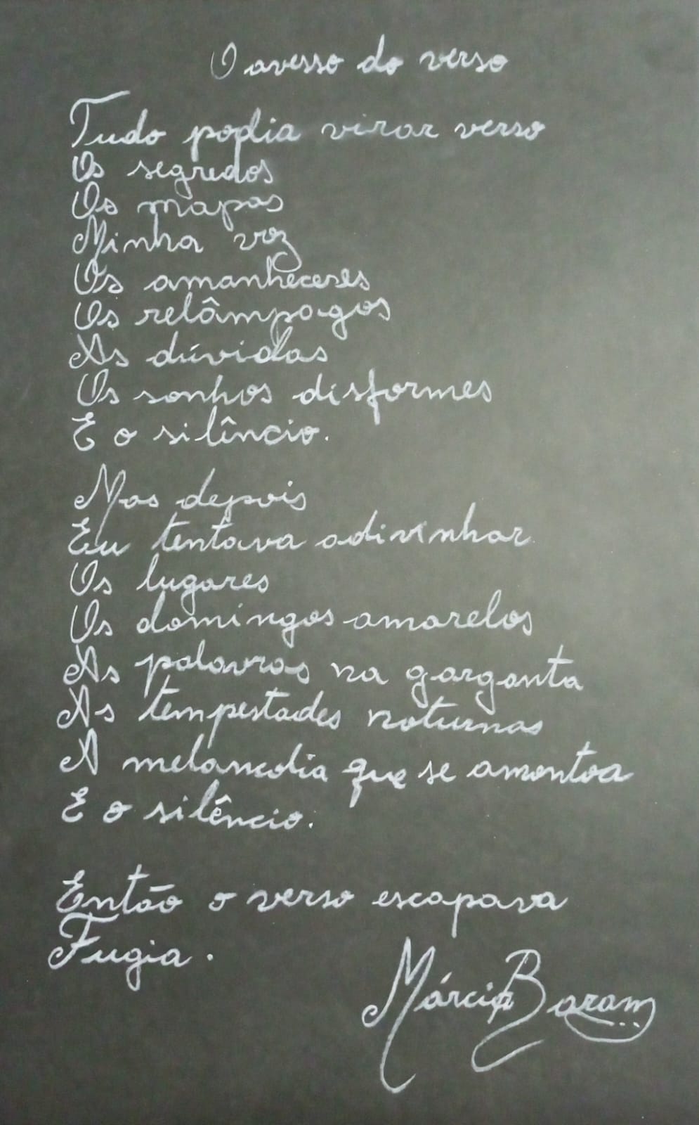 O avesso do&nbsp;verso